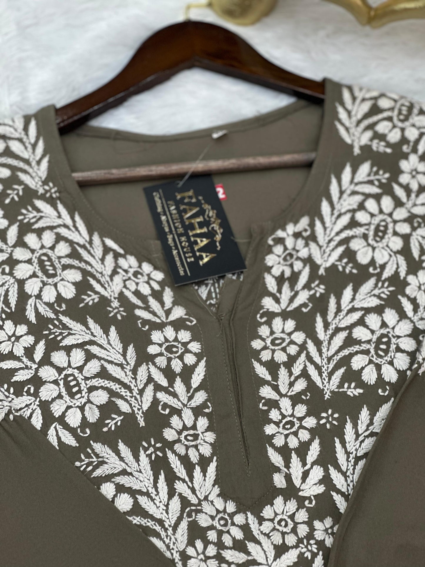 665 Lucknowi Palazzo Set - Gray