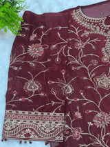 847 Ramsha | Dastak Luxury Chiffon Collection | Q-203 - Unstitched