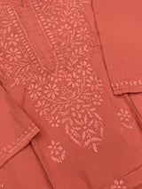 693 Lucknowi Palazzo Set - Brick
