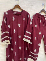 906 Modest Long Coord-Set - Magenta