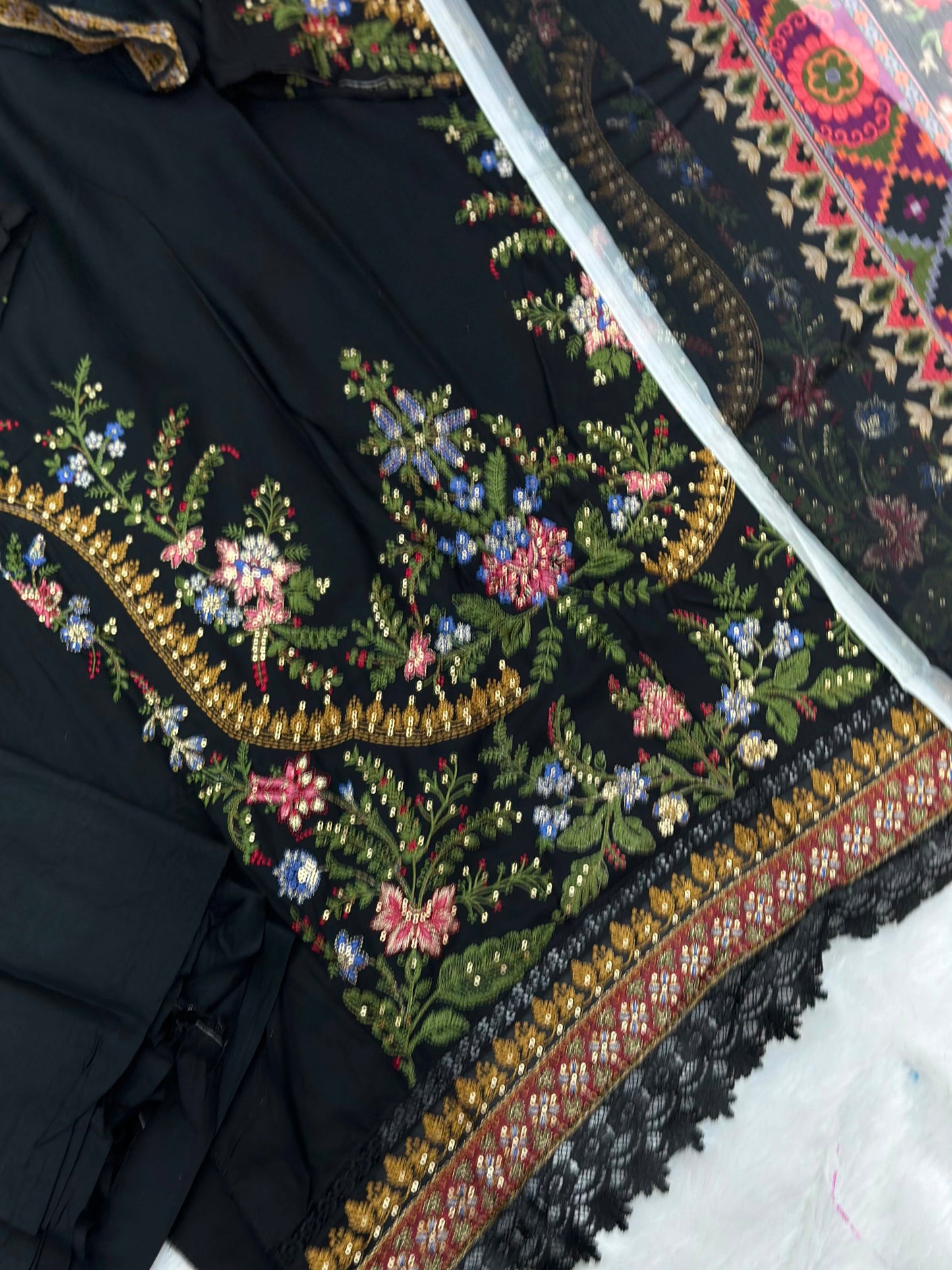 976 Unstitched Maria-B Lawn Suit
