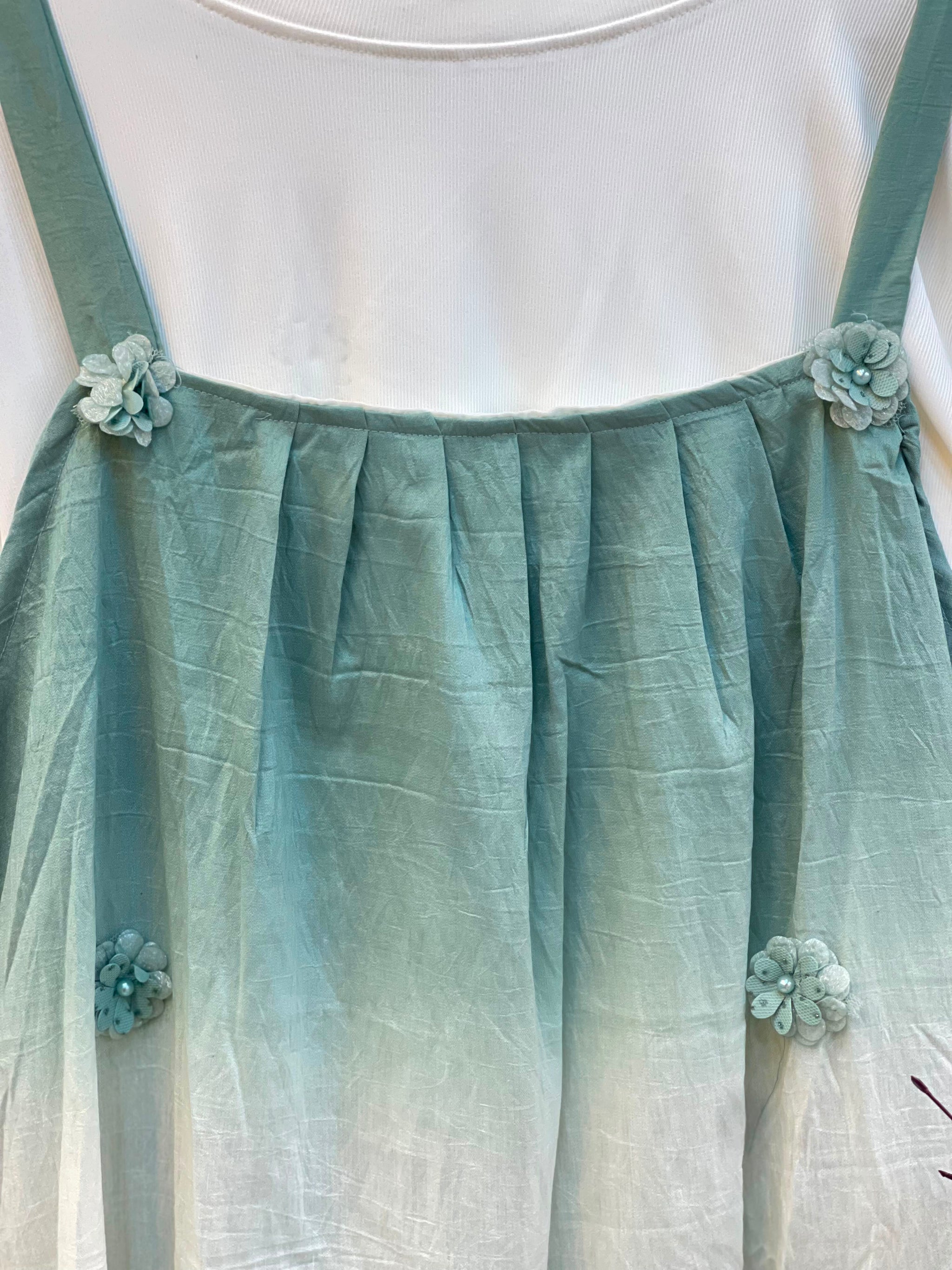 1015 Floral Flare Coord Set - SeaFoam Green
