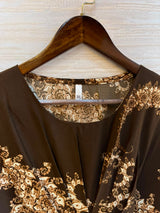 1201 Kaftan Coord Set - Dark Chocolate