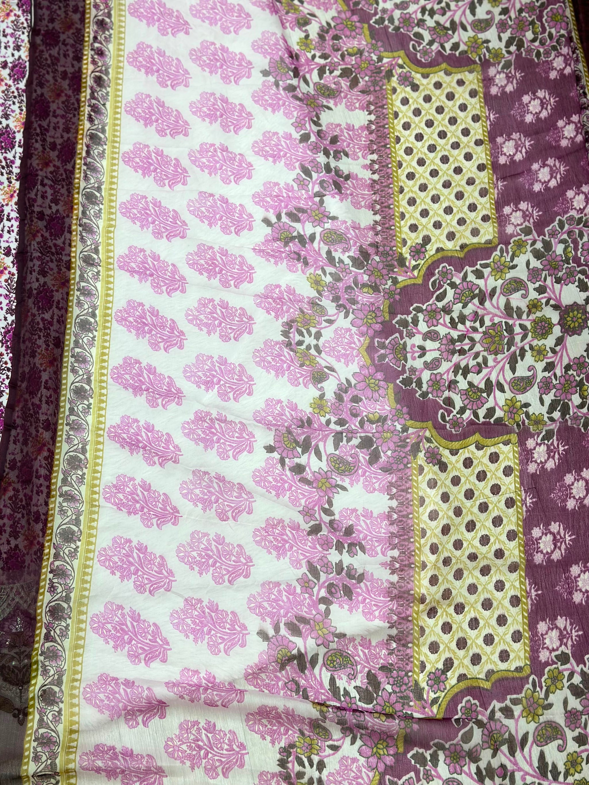 985 Unstitched Casual Lawn Suit