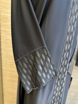 1113 The Premium Abaya - Steel Gray