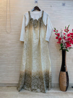 996 Floral Flare Coord Set - Olive