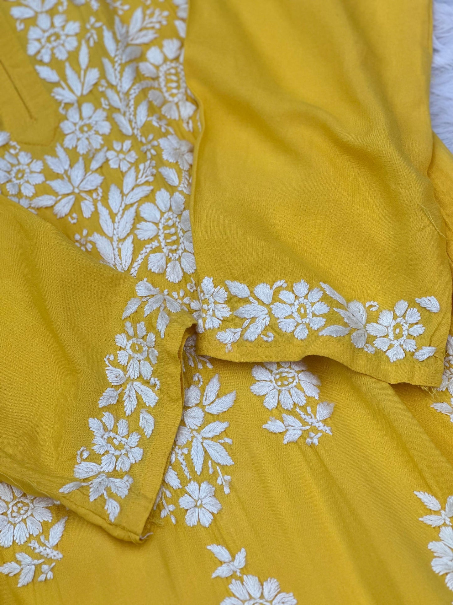 663 Lucknowi Palazzo Set -  Yellow