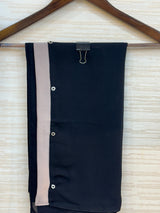 334 Midnight Pearl Embellished Abaya Set - Taupe