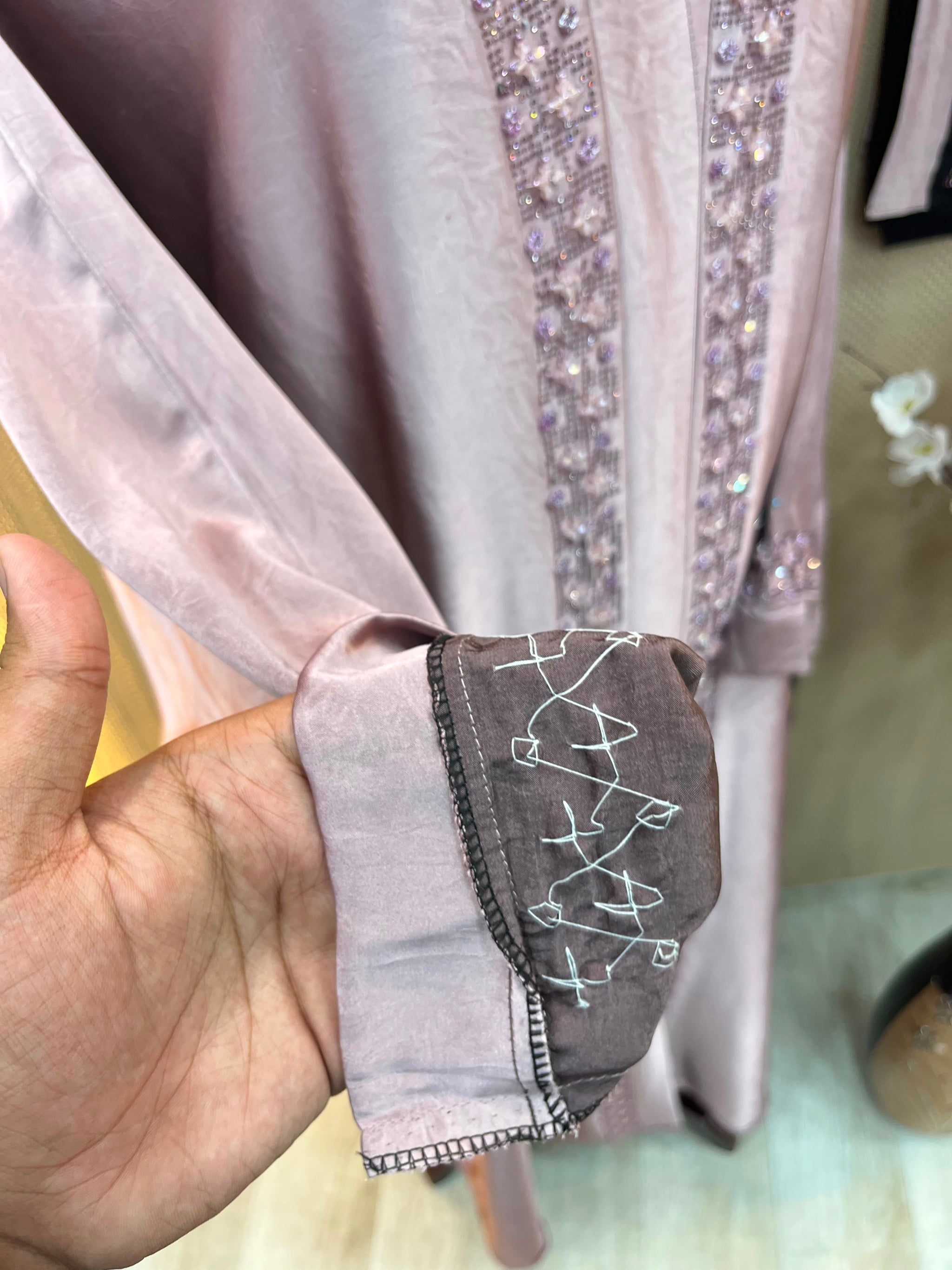 1120 The Premium Abaya - Dusty Lilac