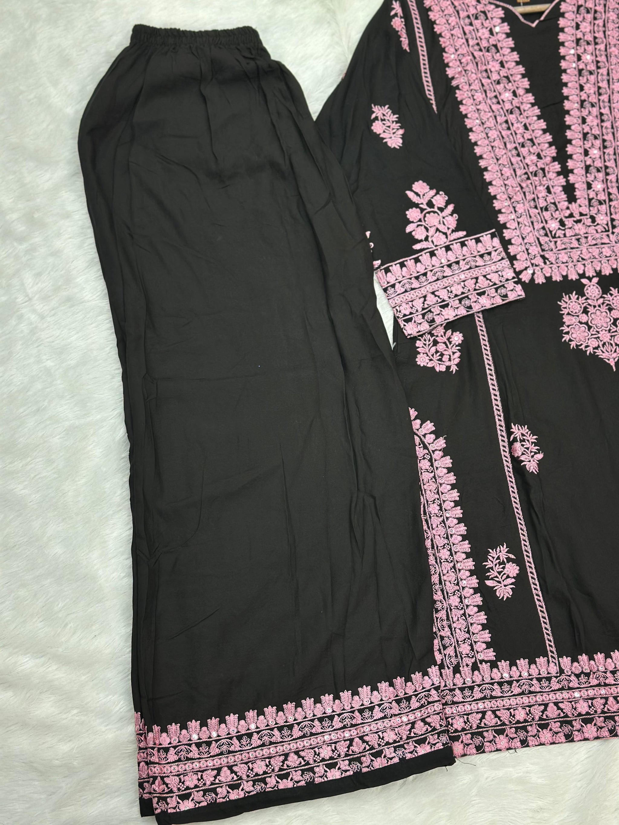 795 Readymade Pakistani Palazzo Coord-Set