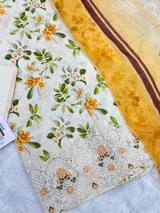 887 Unstitched OG Areeba by Tawakkal Fabrics Embroidered Lawn Suit