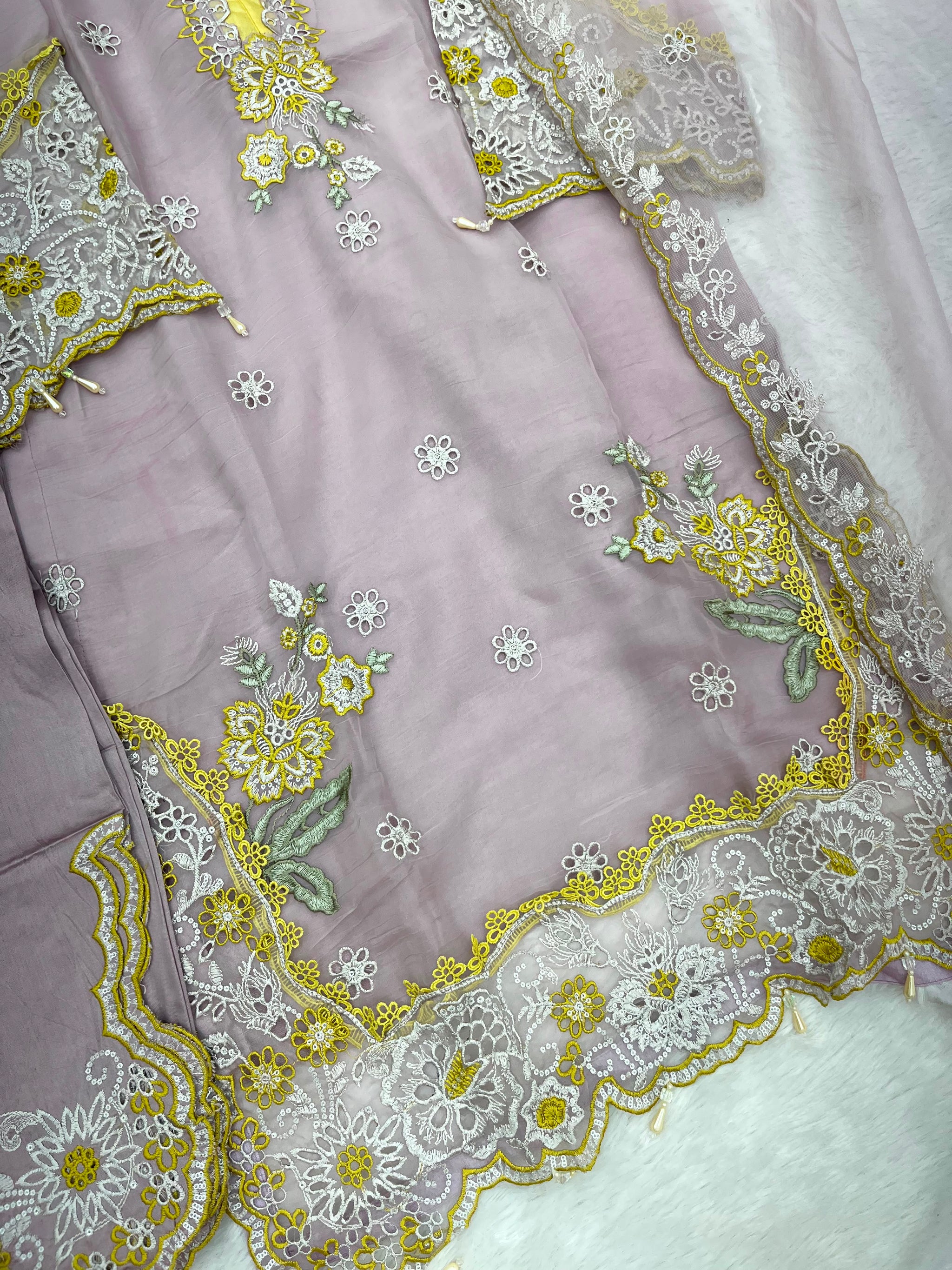 1144 Premium Pakistani Partywear - Lavender