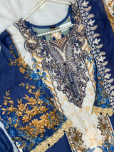 1498 Pakistani Heavy Lawn Suit - 5