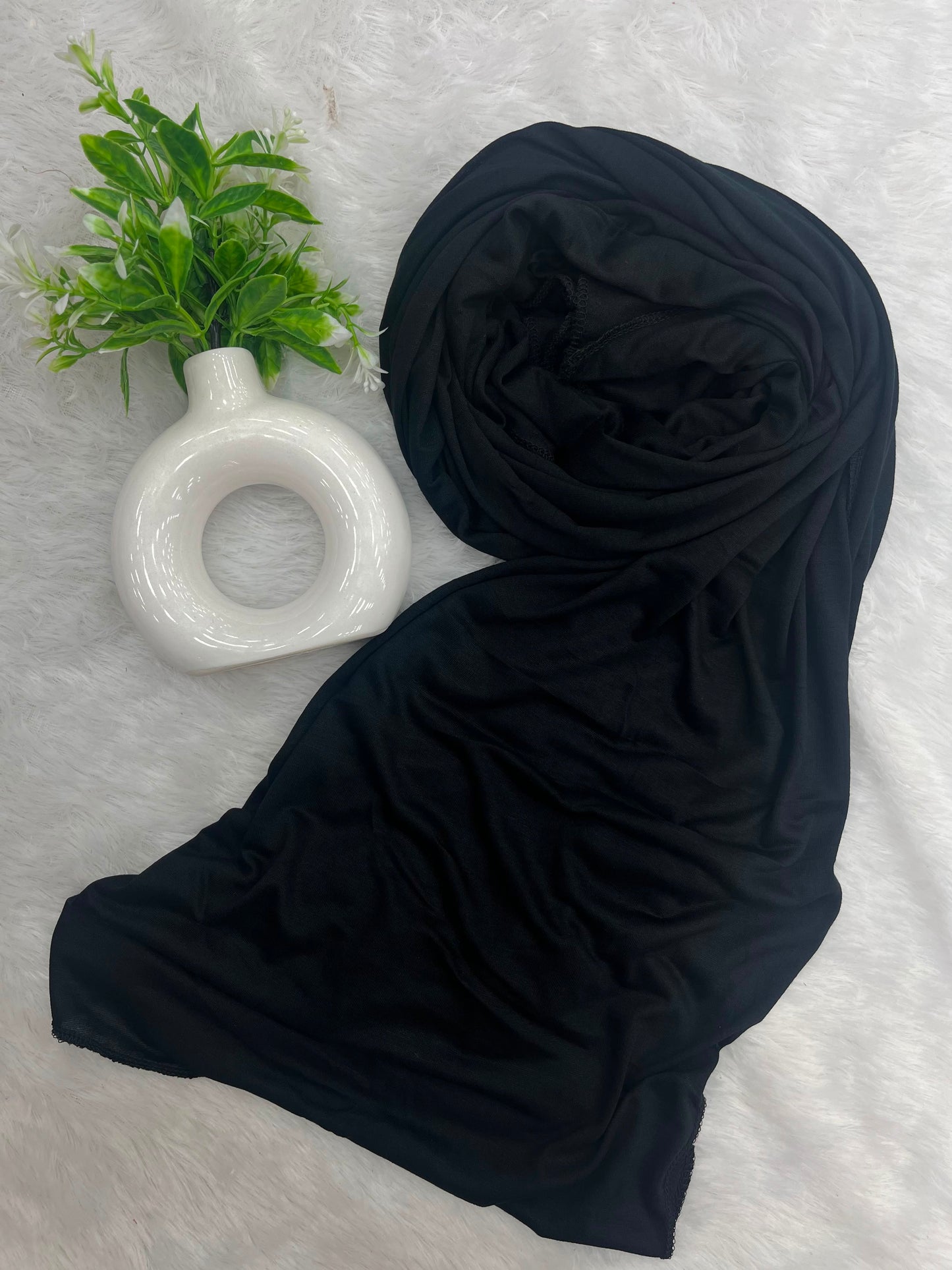 1188 Modest Jersey Hijab - Black