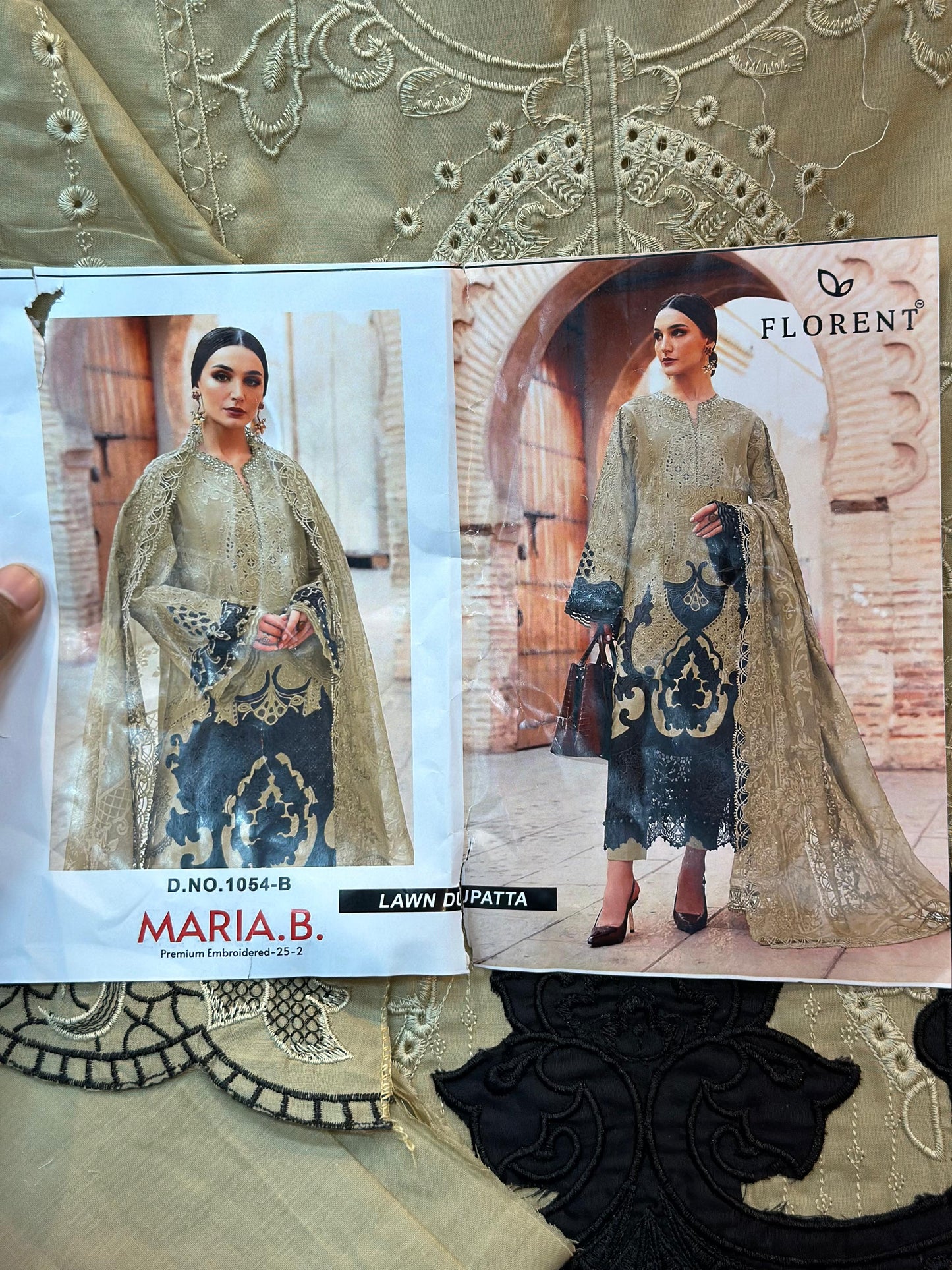 525 Maria-B Unstitched suit