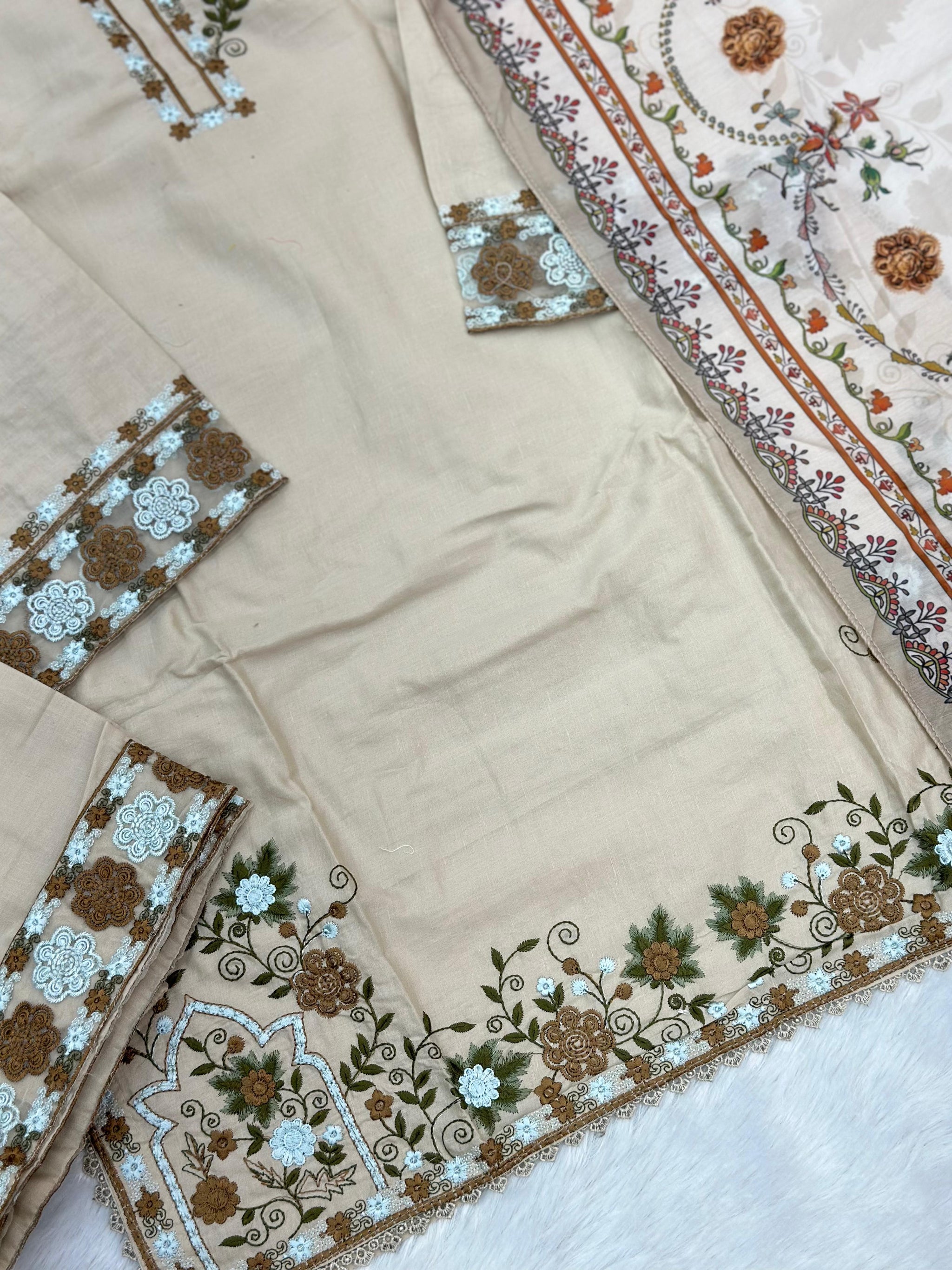 772 Readymade Pakistani Embroidered Suit
