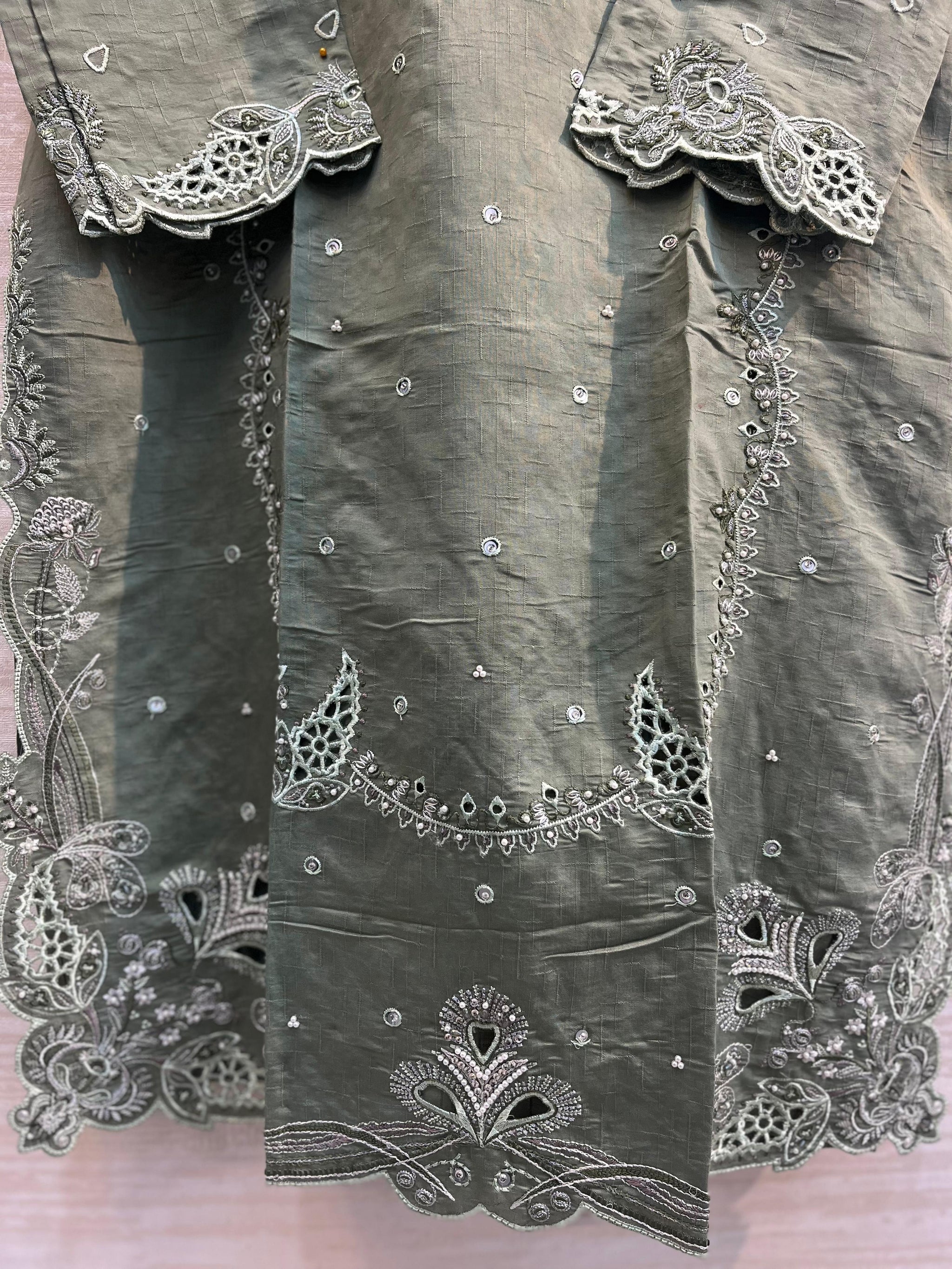 621 Premium Pakistani Party Wear - Green