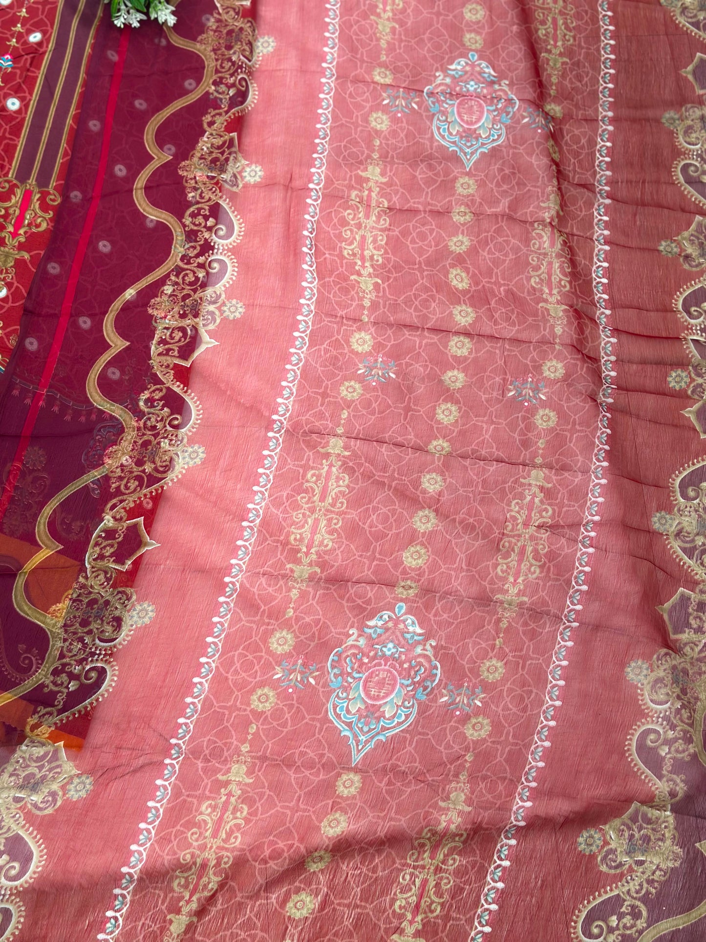979 Unstitched Casual Lawn Suit