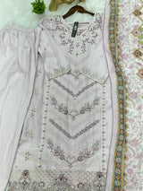 678 Pakistani Lawn Farshi Suit