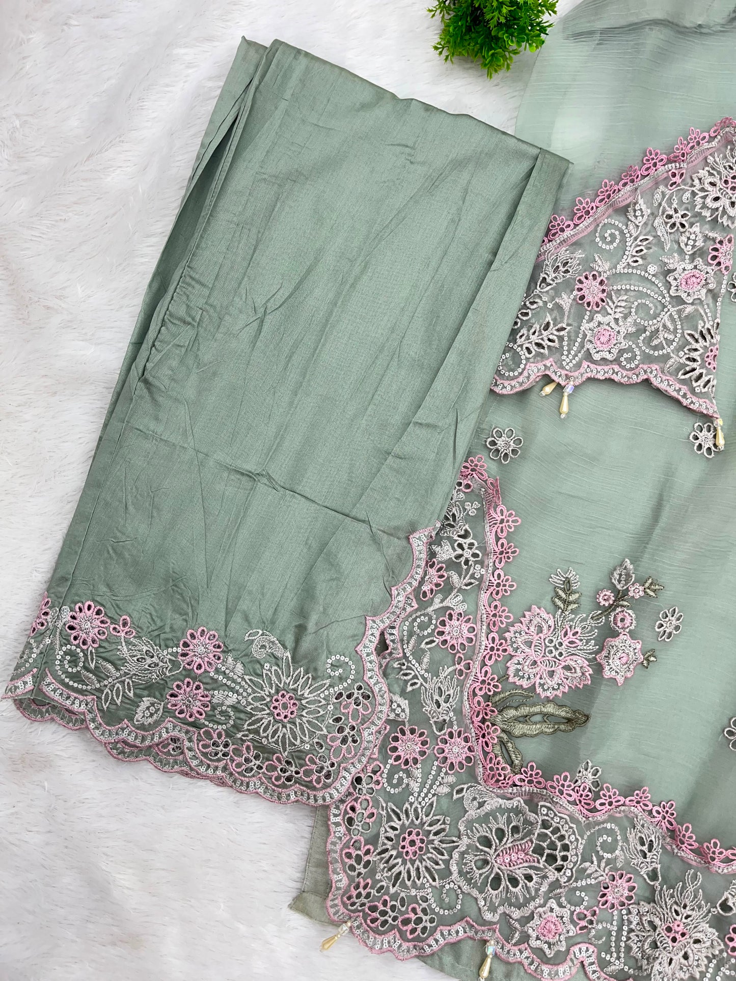 1144 Premium Pakistani Partywear - Sea Green