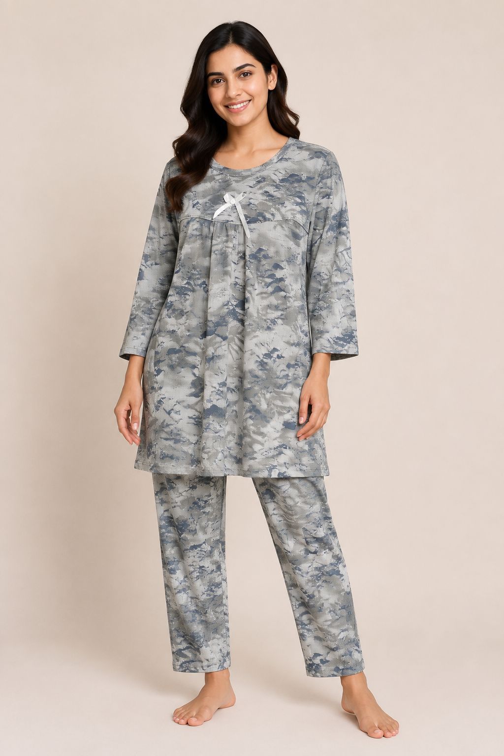 1347 Korean Bow Night Wear