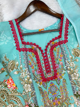 1291 Pakistani Embroidered Suit - Vandana Sobia Nazer