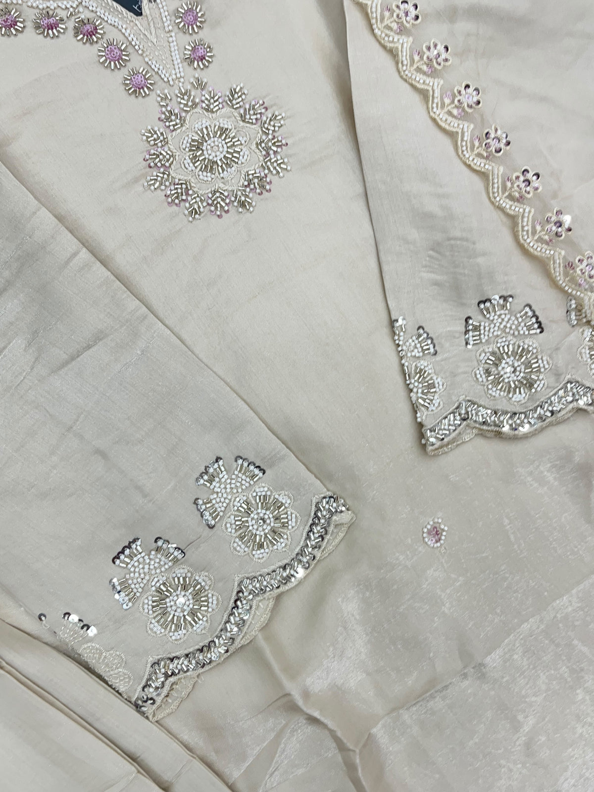 1431 Heavy Pakistani Partywear - Peach