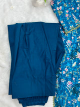 1320 Pakistani Chikankari Lawn Suit -  Blue