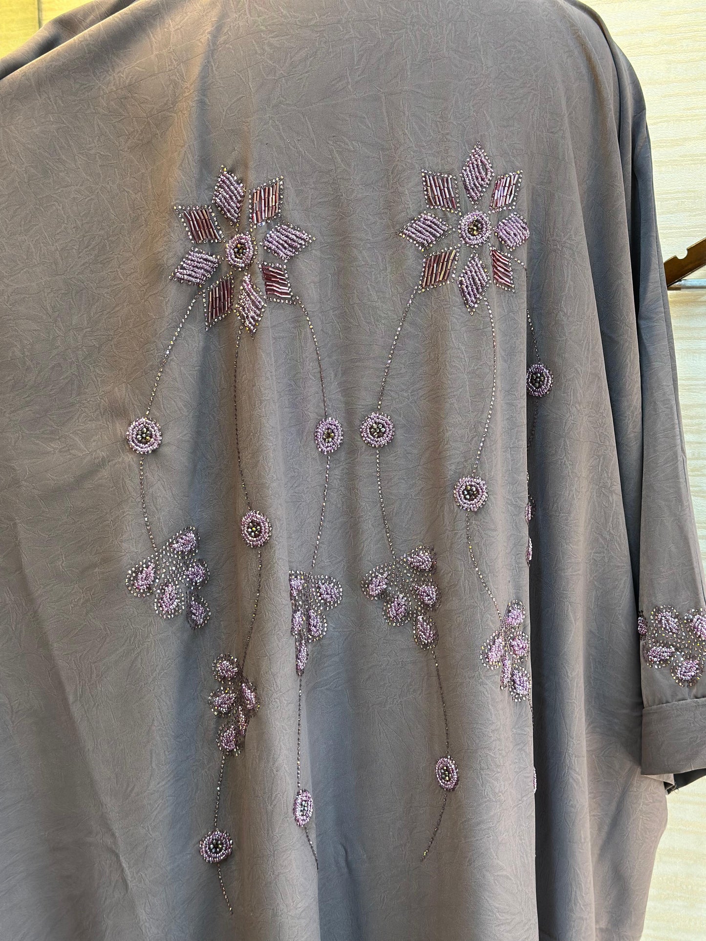 1116 The Premium Abaya - Taupe Gray
