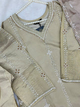1428 Heavy Pakistani Partywear - Pista Green