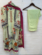 401 Floral Lawn Suit
