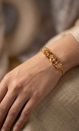 347 The Citrine Butterfly Link Bracelet
