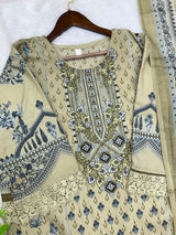 1224 Pakistani Embroidered Suit