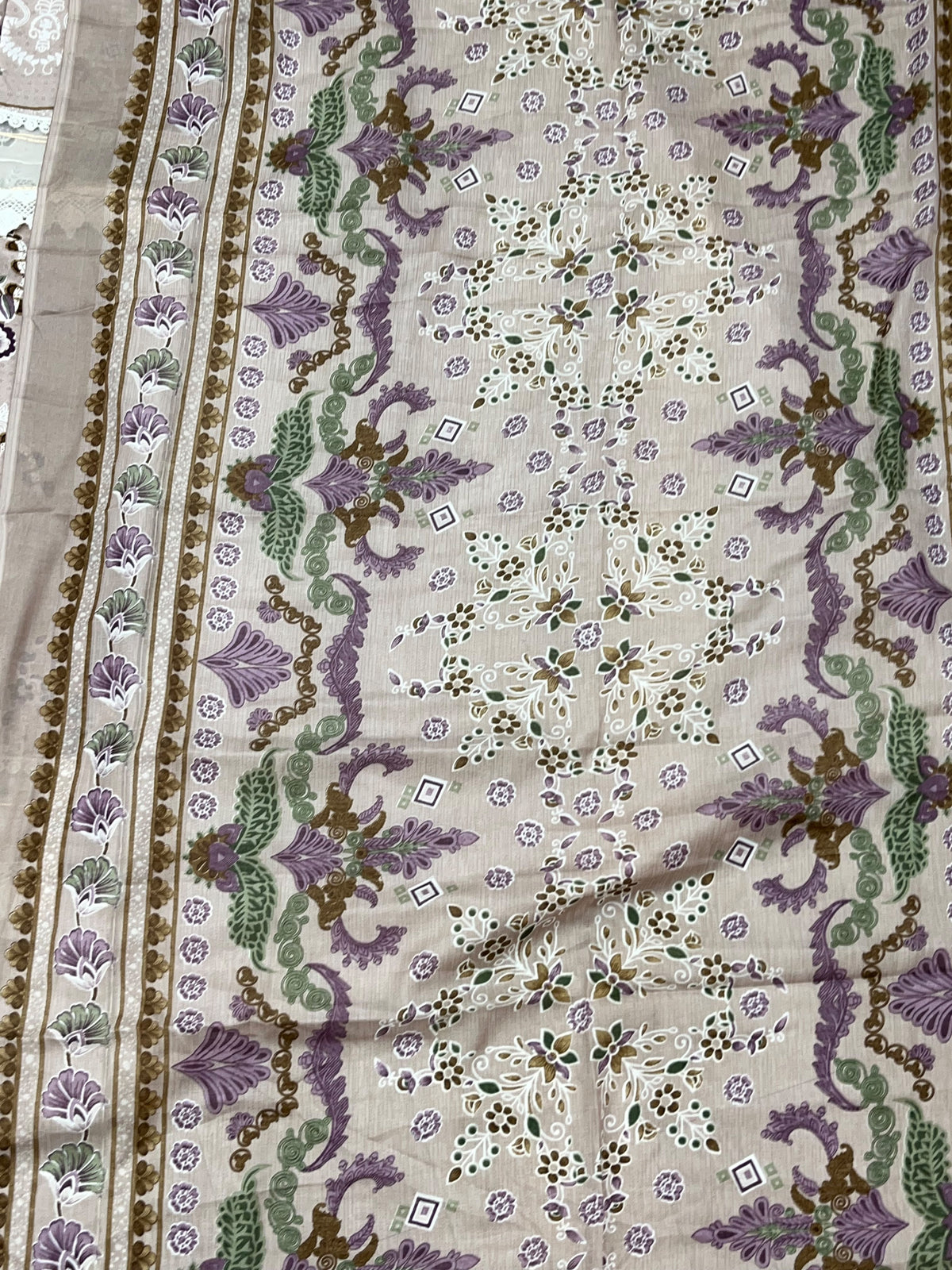 1449 Pakistani Embroidered Suit - Dusty Mushroom