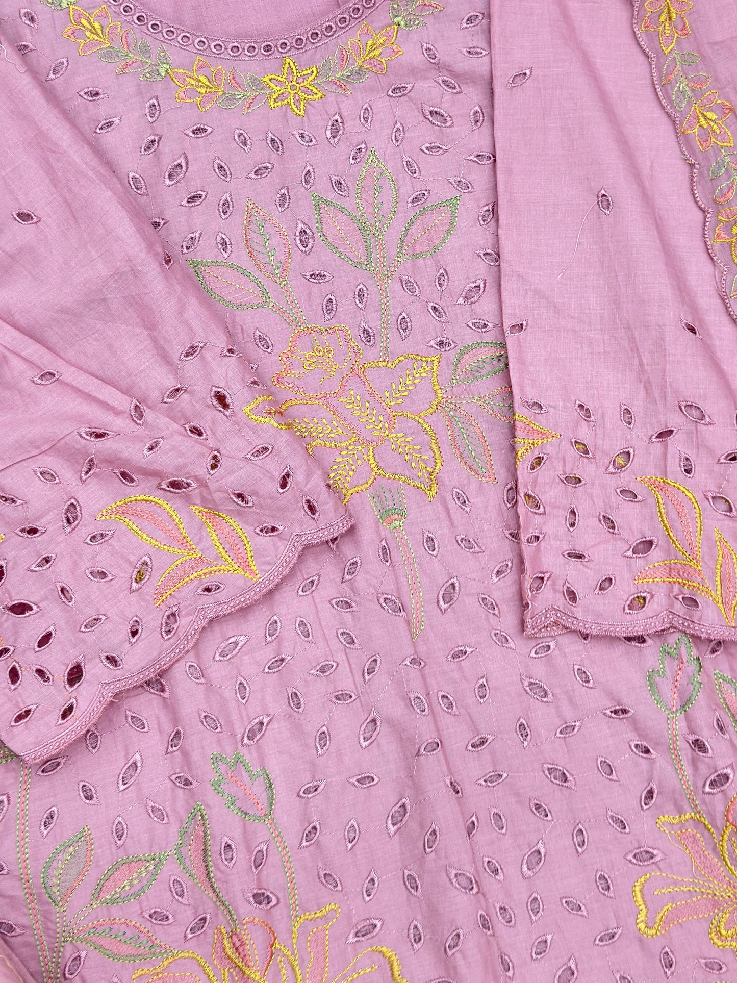 631 Premium Pakistani Lawn Suit - Dusty Pink