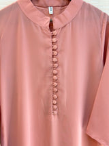 1062 Modest Mandarin Coord Set - Pink