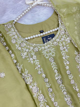 1429 Heavy Pakistani Partywear - Green