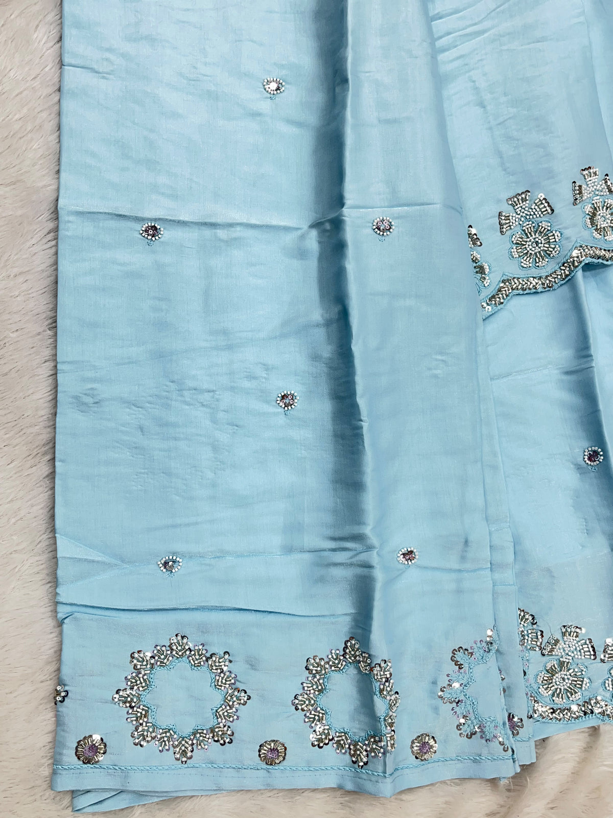 1431 Heavy Pakistani Partywear - Sky Blue