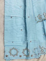 1431 Heavy Pakistani Partywear - Sky Blue