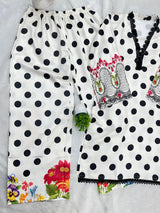 1355 Polka-Dot Floral Coordset