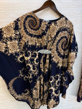 1201 Kaftan Coord Set - Royal Blue