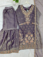 1426 Heavy Pakistani Partywear - Purple
