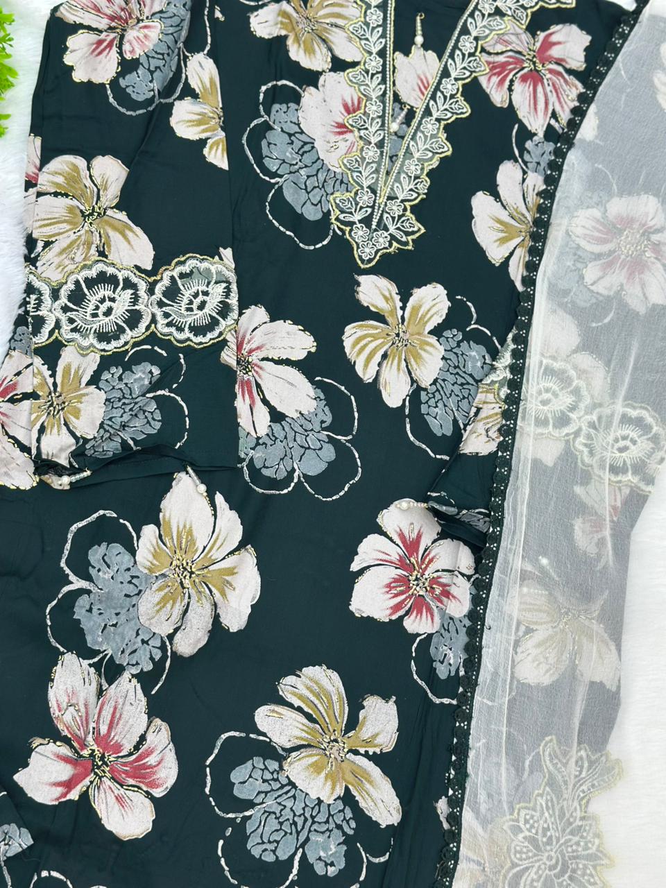 814 Readymade Pakistani Printed Coord-Set