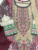 1302 Pakistani Embroidered Suit - Vandana Aarzu