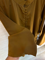 1062 Modest Mandarin Coord Set - Brown