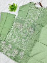 756 Elan Readymade Pakistani Heavy Embroidered Lawn
