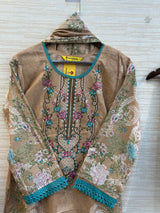 421 Jade Pakistani Embroidery Suit