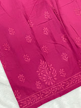 693 Lucknowi Palazzo Set - Magenta Pink