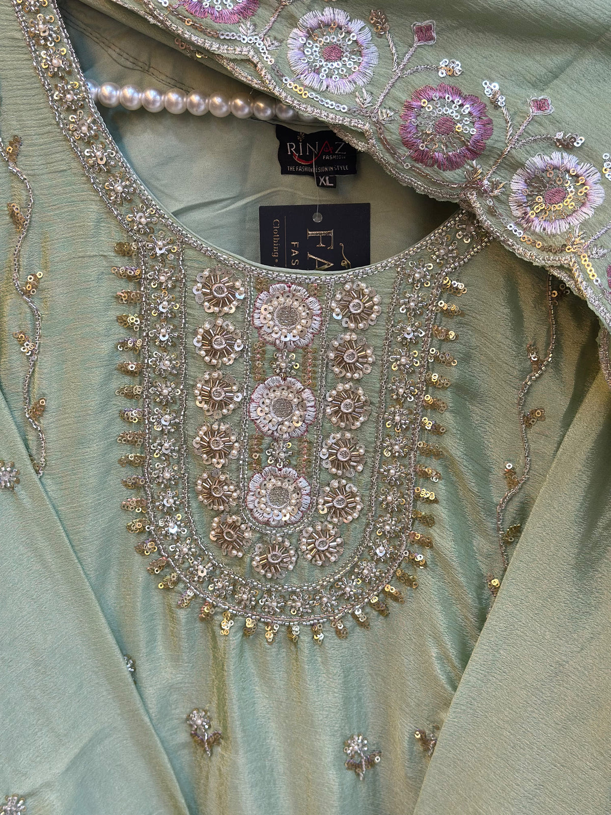 1784 Pakistani Party Wear - Pista Green