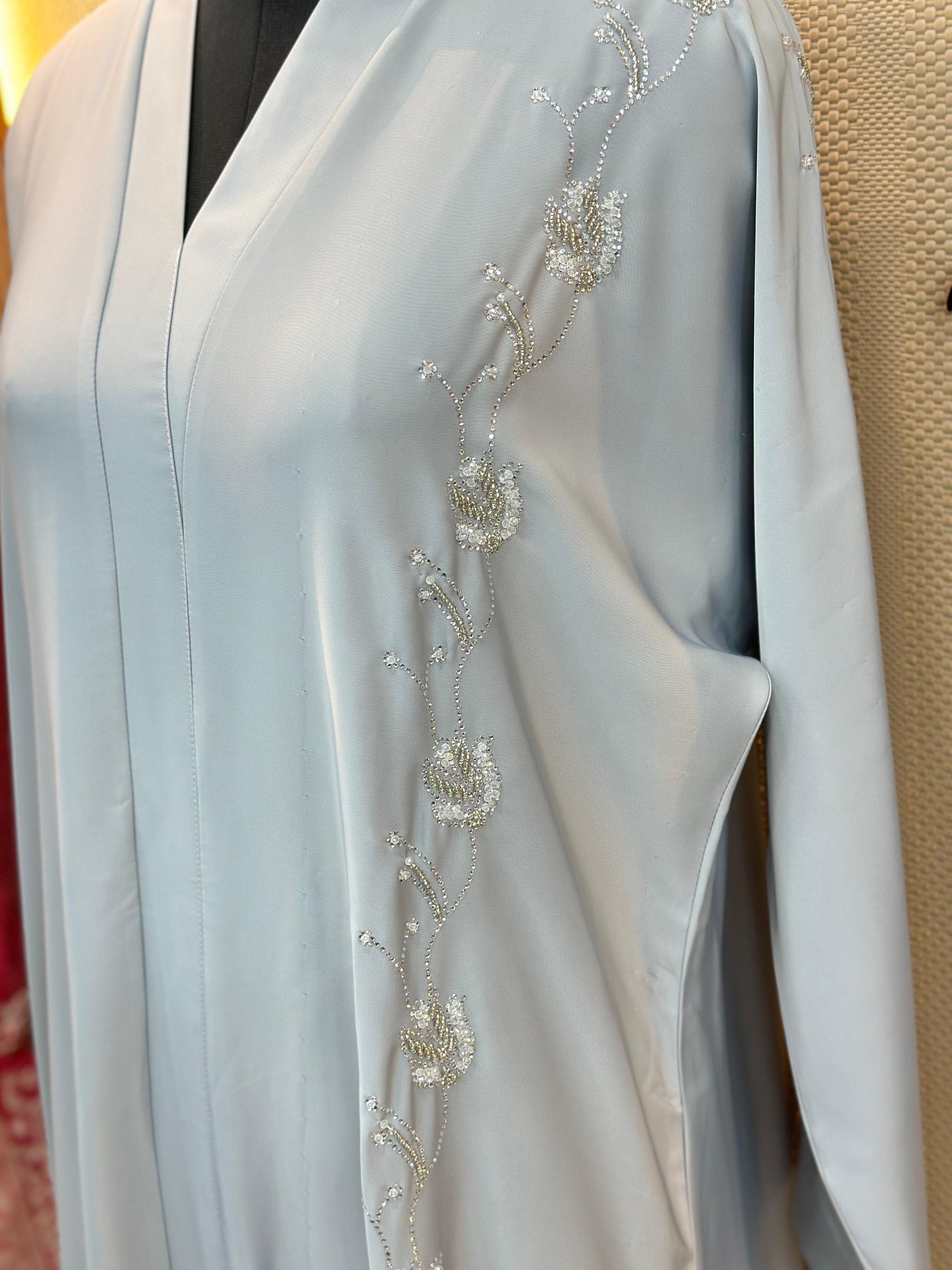 650 The Premium Abaya - Ice Blue